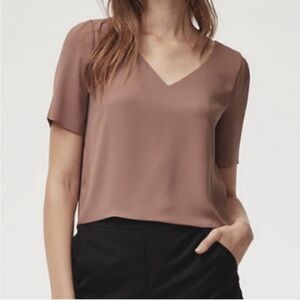 Babaton Aritzia Randy V-Neck Blouse